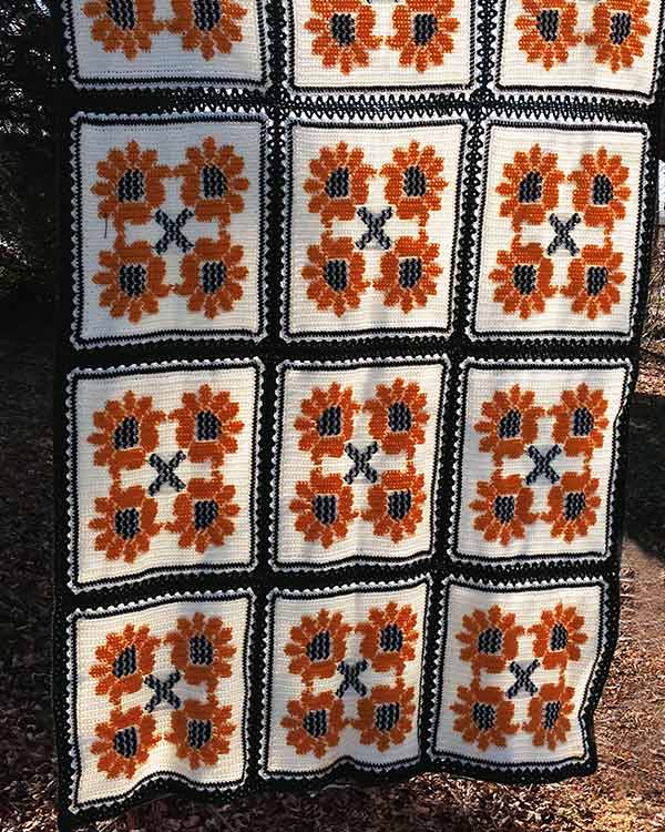 Sunflower Bliss Afghan - One-of-a-Kind, Only One Available