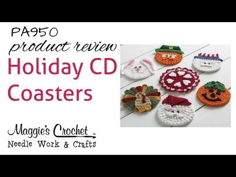 Holiday CD Coaster Crochet Patterns