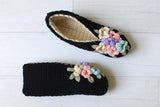 Vintage Floral Slippers Crochet Pattern - Maggie's Crochet