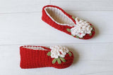 Vintage Floral Slippers Crochet Pattern - Maggie's Crochet