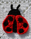 Ladybug Afghan and Pillow Crochet Pattern - Maggie's Crochet