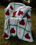 Ladybug Afghan and Pillow Crochet Pattern - Maggie's Crochet