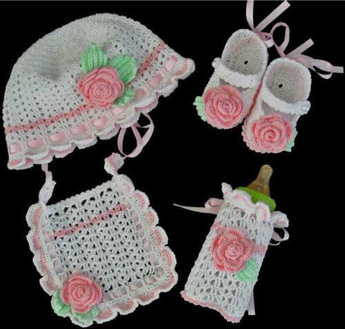Abriana Baby Set Crochet Pattern - Maggie's Crochet