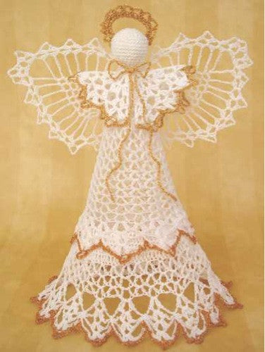Angel Victoria Christmas Tree Topper - Maggie's Crochet