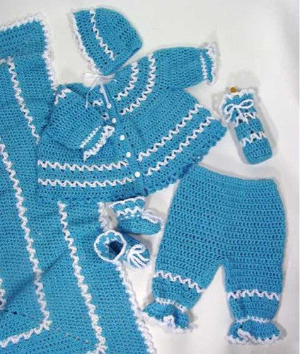 Baby layette set crochet pattern sale