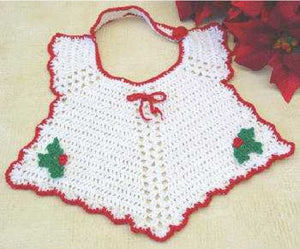 Christmas Bib Crochet Pattern - Maggie's Crochet