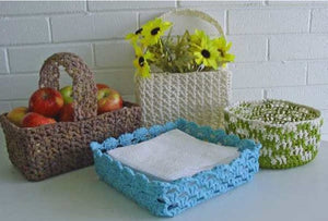 Country Baskets Crochet Pattern - Maggie's Crochet