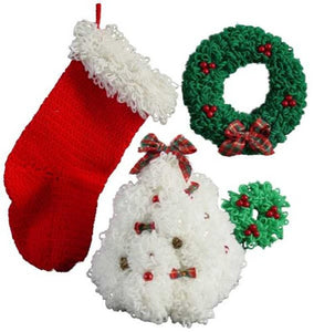 Deck the Halls Home Decor Set Pattern - Maggie's Crochet