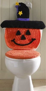 Pumpkin Toilet Cover Crochet Pattern - Maggie's Crochet
