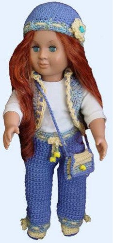 18" Doll French Girl Ensemble Crochet Pattern - Maggie's Crochet