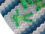 Frolicking Frogs Afghan, Pillow and Toy Crochet Patterns - Maggie's Crochet
