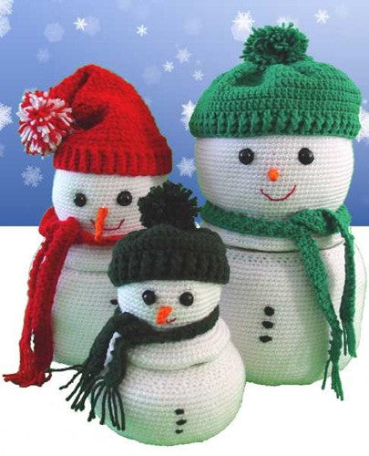 Frost Family Goodie Containers Crochet Pattern - Maggie's Crochet