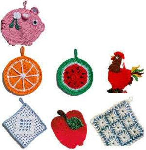 Fun and Fruity Potholders Crochet Pattern - Maggie's Crochet