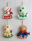 Holiday Mini Broom Dolls 2 Crochet Pattern Leaflet - Maggie's Crochet