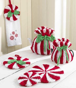 Peppermint Kitchen Set Crochet Pattern - Maggie's Crochet