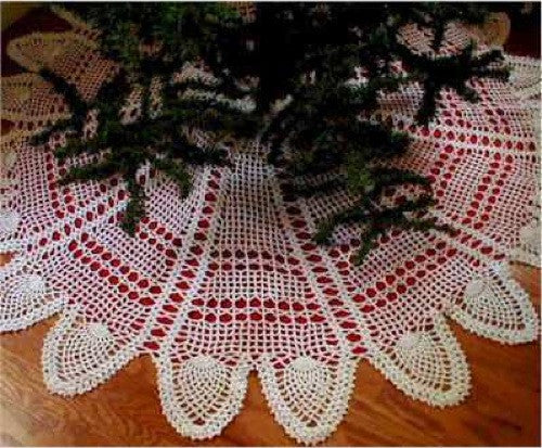 Pineapple Tree Skirt Crochet Patterns - Maggie's Crochet