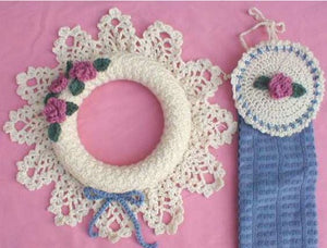 Pineapple Wreath and Towel Topper Crochet Pattern - Maggie's Crochet