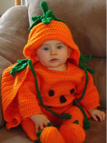 Precious Pumpkin Romper Set Crochet Pattern– Maggie's Crochet