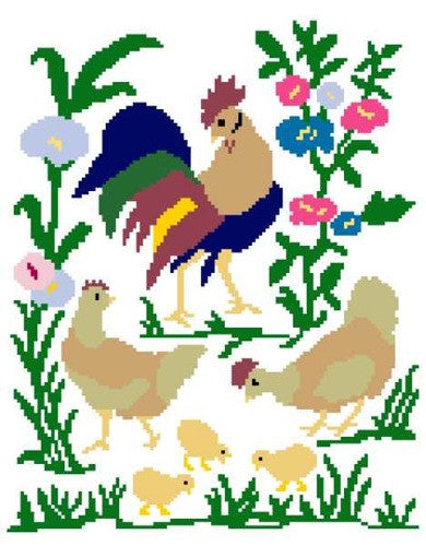 Filet Rooster Crochet Pattern - Maggie's Crochet