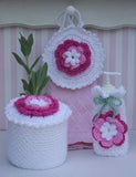 Rose Radiance Bath Set Crochet Pattern - Maggie's Crochet