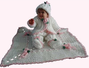 Rosella Baby Layette Crochet Pattern - Maggie's Crochet