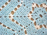 Snowflake Ripple Baby Afghan Crochet Pattern