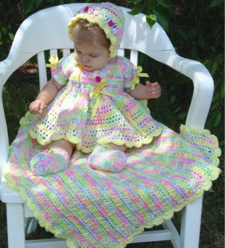 Springtime Baby Set Crochet Pattern - Maggie's Crochet