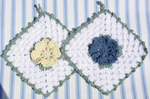 Vintage Dishcloths and Potholders Crochet Pattern - Maggie's Crochet
