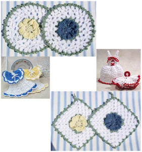 Vintage Dishcloths and Potholders Crochet Pattern - Maggie's Crochet