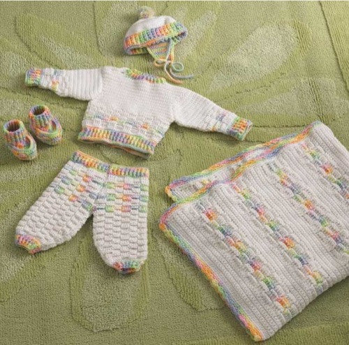 Worsted Weight Layette Crochet Pattern - Maggie's Crochet