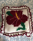 Hummers and Hibiscus Afghan and Pillows Crochet Pattern - Maggie's Crochet