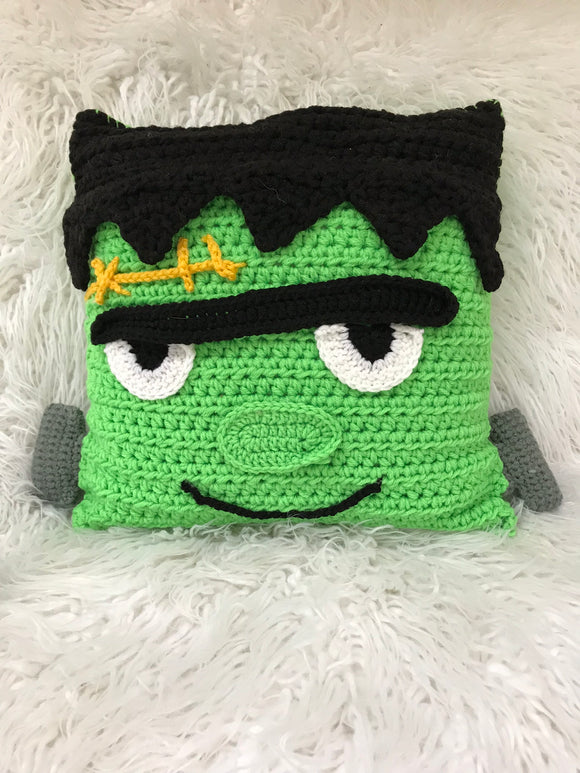 Crochet Pattern Beginner Project Frankenstein Pillow - Maggie's Crochet