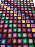 Crochet Pattern Granny Square Vintage Afghan Stained Glass - Maggie's Crochet