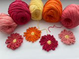 Floral Bouquet of Dishcloths Set 2 Crochet Pattern