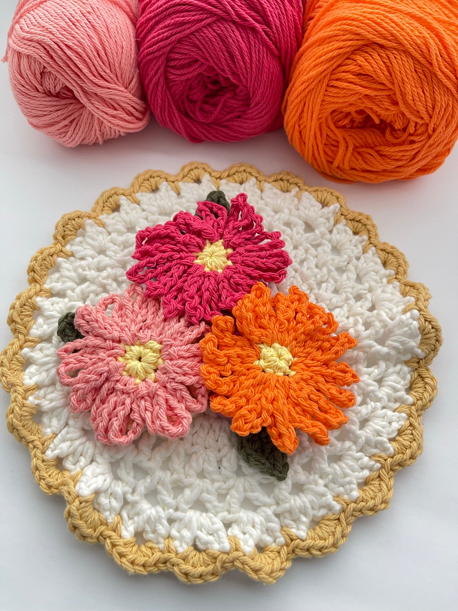 Orange Dishcloth Set Crochet Pattern– Maggie's Crochet