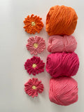 Floral Bouquet of Dishcloths Set 2 Crochet Pattern