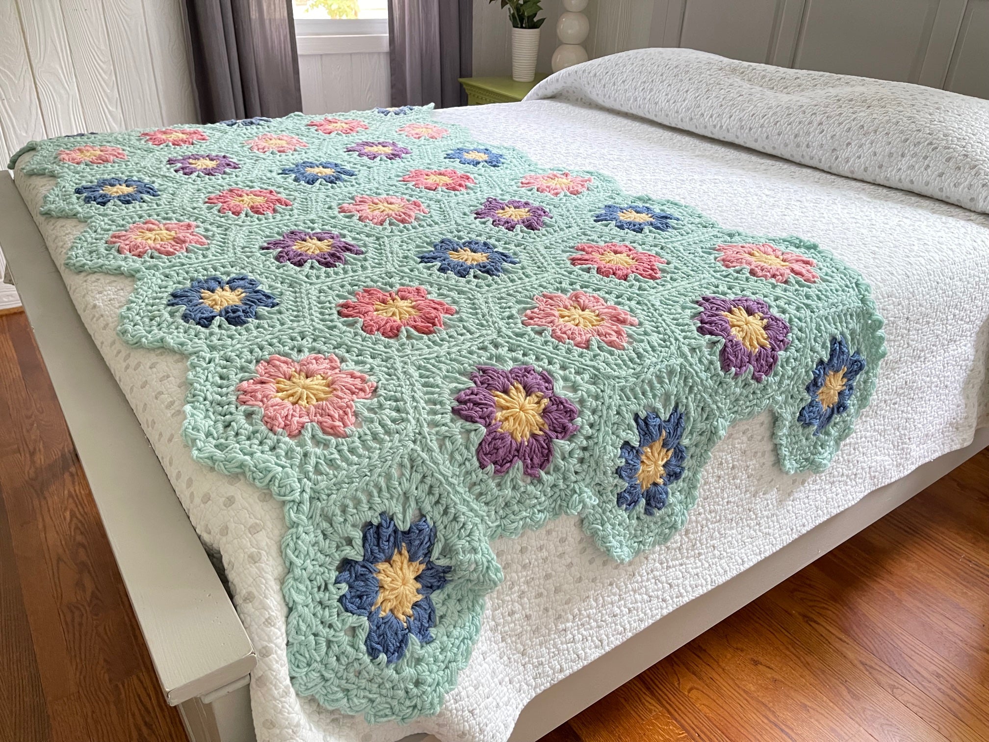 Flower garden crochet blanket 2025