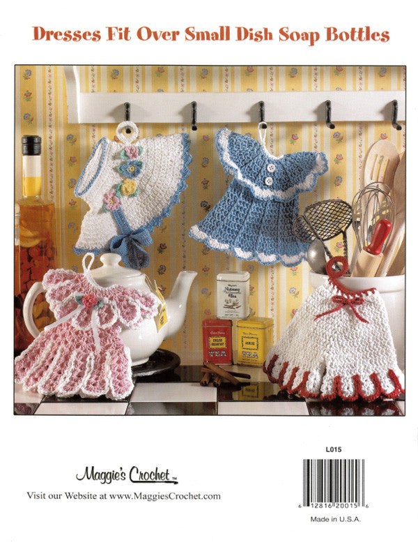 Vintage Fashion Potholders Crochet Pattern Leaflet