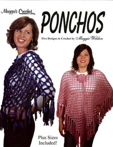Ponchos Crochet Pattern Leaflet - Maggie's Crochet