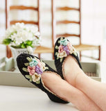 Vintage Floral Slippers Crochet Pattern - Maggie's Crochet