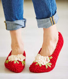 Vintage Floral Slippers Crochet Pattern - Maggie's Crochet