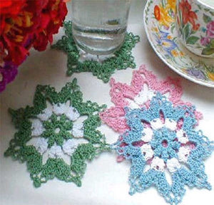 Little Blossoms Coasters Pattern - Maggie's Crochet