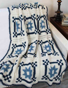 Mother's Fancy Star Quilt Afghan Pattern - Maggie's Crochet