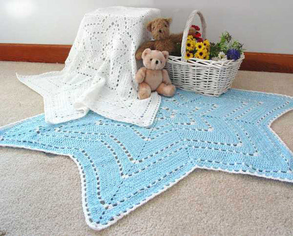 Snowflake Ripple Baby Afghan Crochet Pattern - Maggie's Crochet