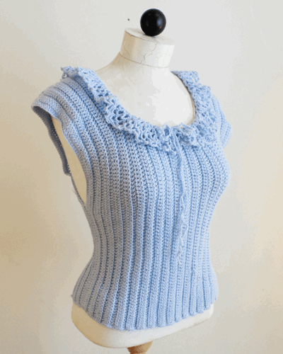 Beginner Ribbed Tank Top Crochet Pattern - Maggie's Crochet