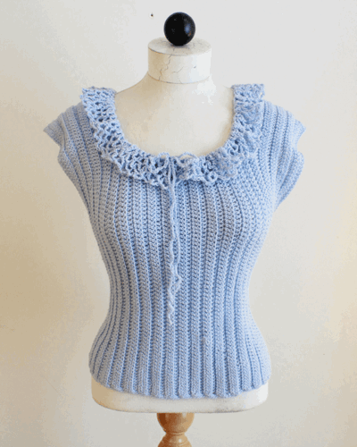 Beginner Ribbed Tank Top Crochet Pattern - Maggie's Crochet