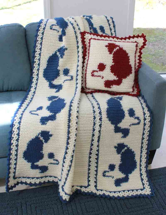Cat & Mouse Afghan Crochet Pattern - Maggie's Crochet