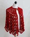 Bordeaux Fashion Cape Crochet Pattern - Maggie's Crochet