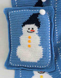 Snowman Afghan and Pillow Crochet Pattern - Maggie's Crochet