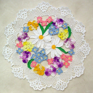 Flower Bouquet Doily Crochet Pattern - Maggie's Crochet